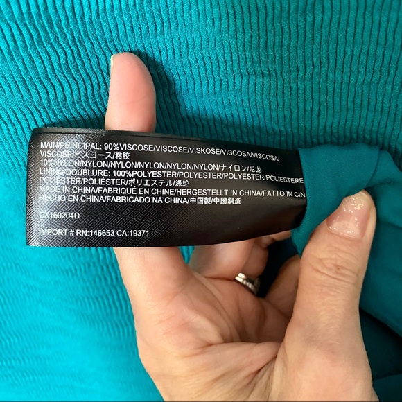 C/MEO Collective Star Lesson Green Halter Dress Small Asymmetric Hem - Picture 10 of 11